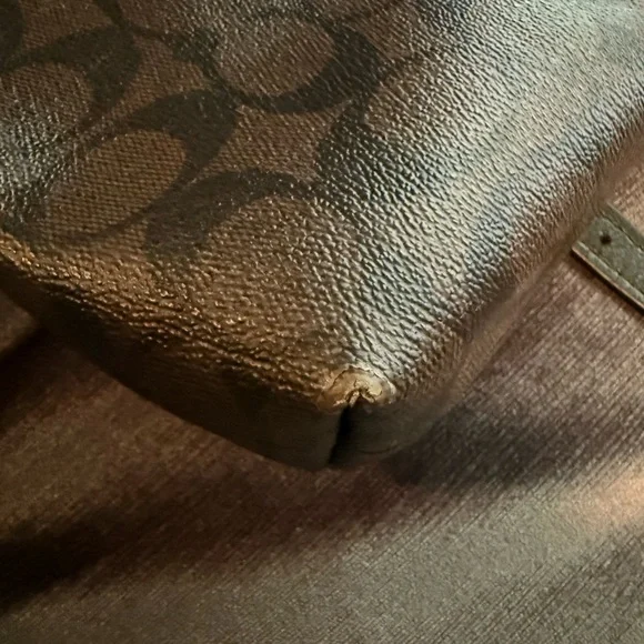 Coach Brown Signature Crossbody Bag with Adjustable Strap - Picture 4 of 6